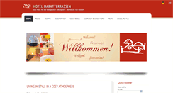 Desktop Screenshot of hotel-marktterrassen.de