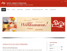 Tablet Screenshot of hotel-marktterrassen.de